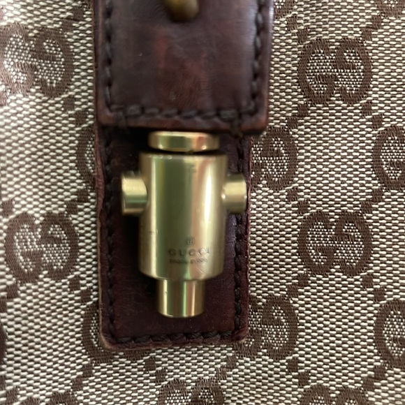 Gucci gg canvas Jackie bag beige authentic 109190 1705 - Picture 2 of 6